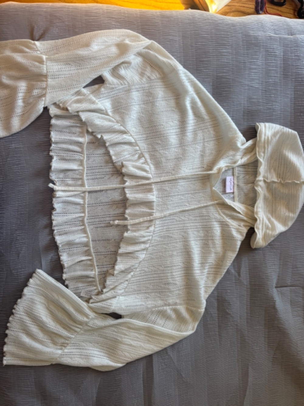 Knit cropped Love shack fancy top